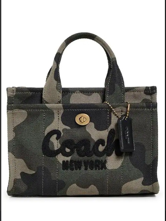 Coach Handbags - Coach Camouflage Canvas Mini Tote - Green, Black, Tan